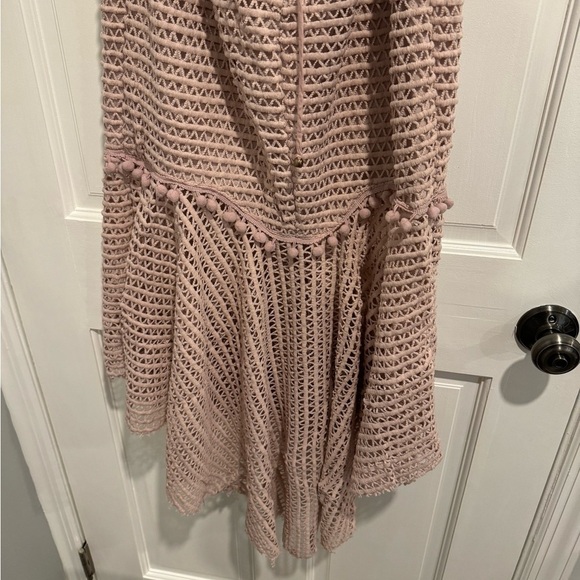 Saints & Secrets Mauve cut out tie up back size medium midi dress - Picture 11 of 13